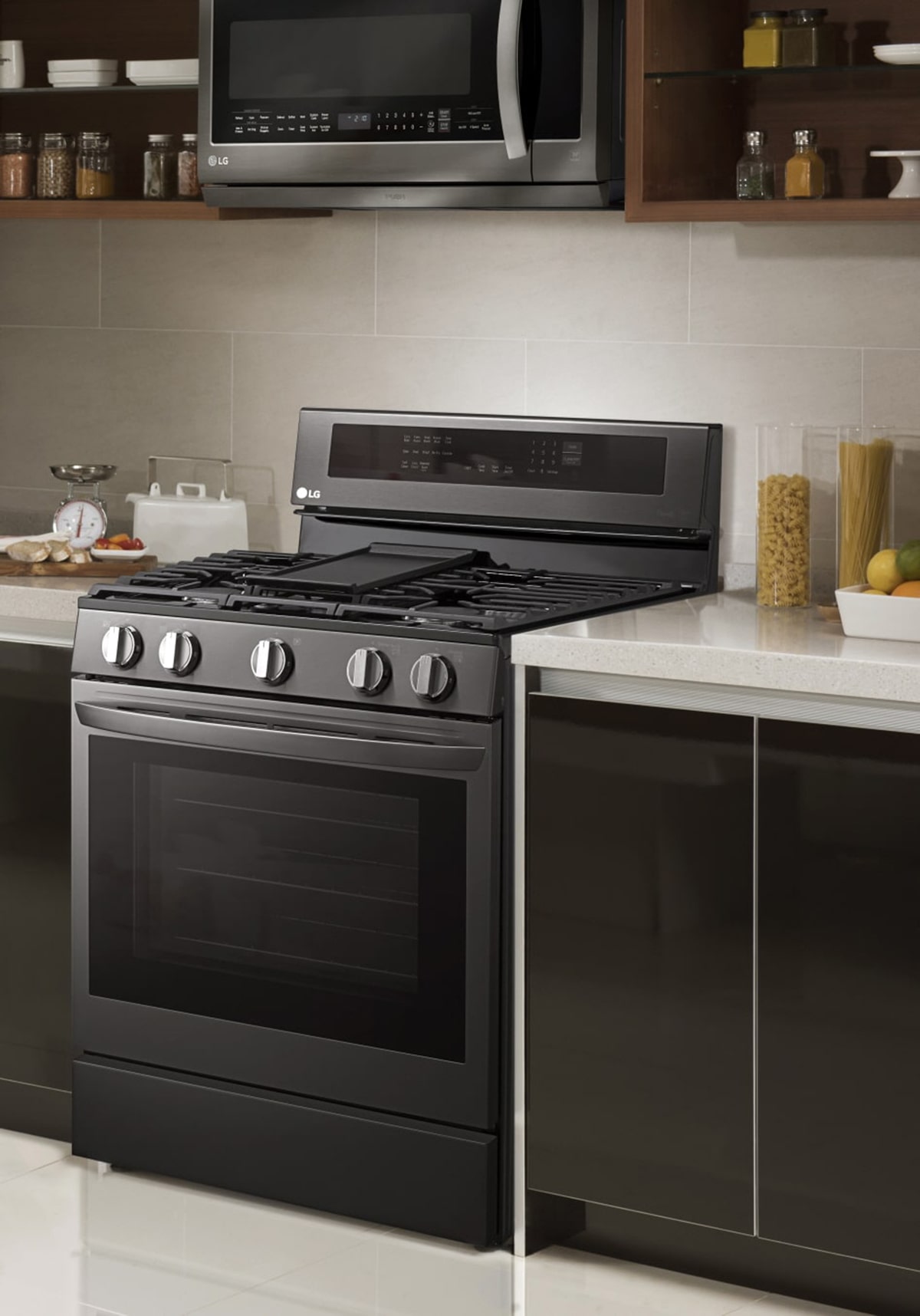 Lg gas oven on sale with air fryer